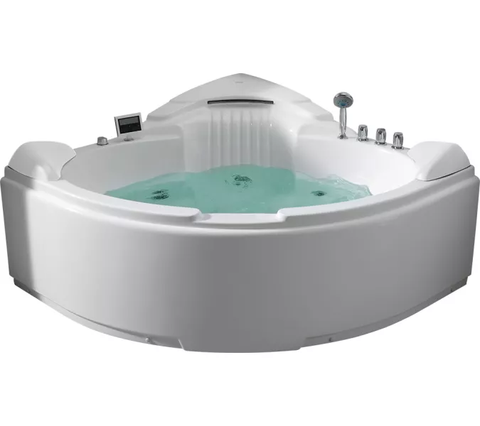 Акриловая гидромассажная ванна Gemy G9082  152*152, Комплектация: гидромассаж, аэромассаж, электр.пульт,хромотерапия