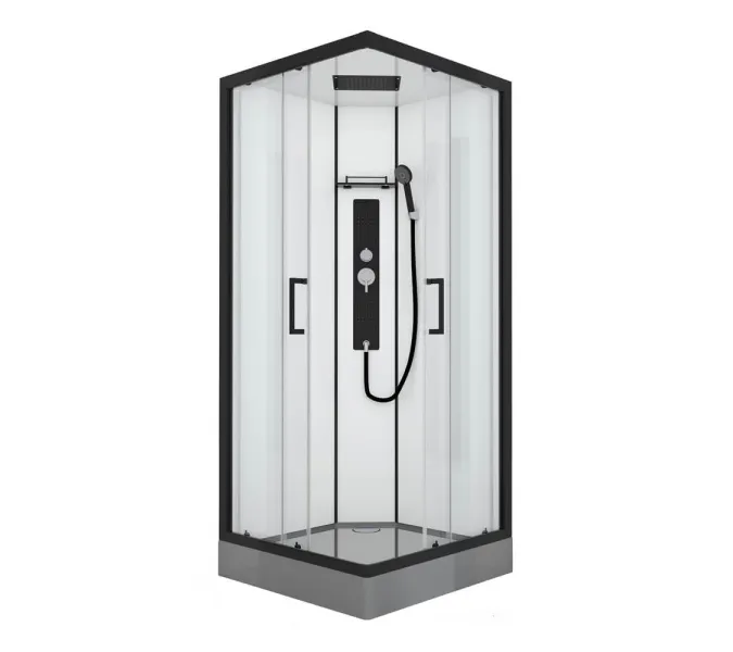 Душевая кабина без пара Black&White G8002 90х90 см