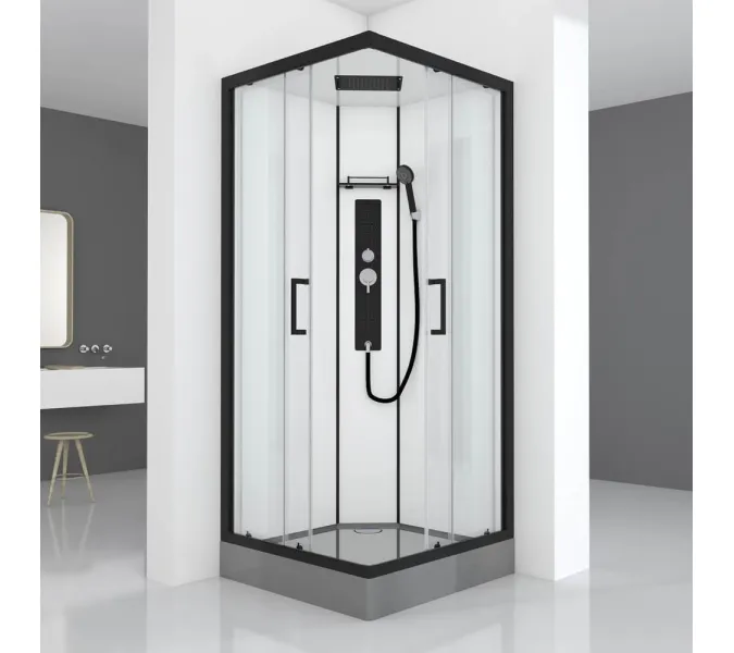 Душевая кабина без пара Black&White G8002 90х90 см, изображение 2