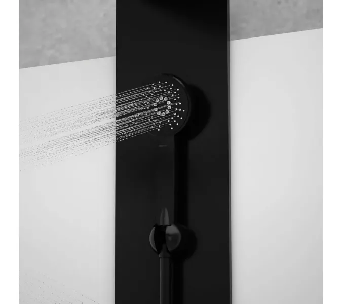 Душевая кабина Black&White G8701 без крыши 90х90 см четверть круга, изображение 4