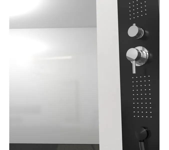 Душевая кабина Black&White G8708 без крыши 80х110 см прямоугольная, изображение 4