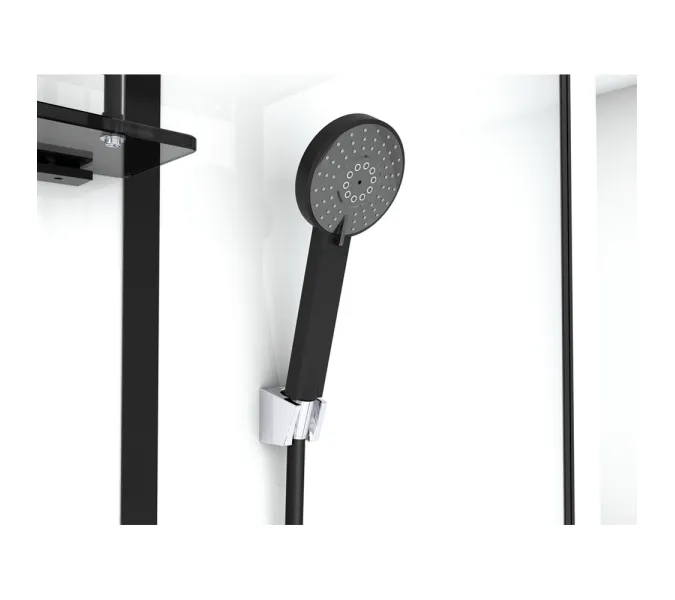 Душевая кабина четверть круга Black&White G8001 90х90 см, изображение 10