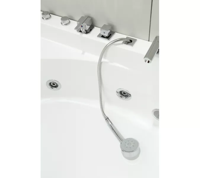 Ванна акриловая гидромассажная Black&White GB5008 160*100, Ориентация: Правая, изображение 3