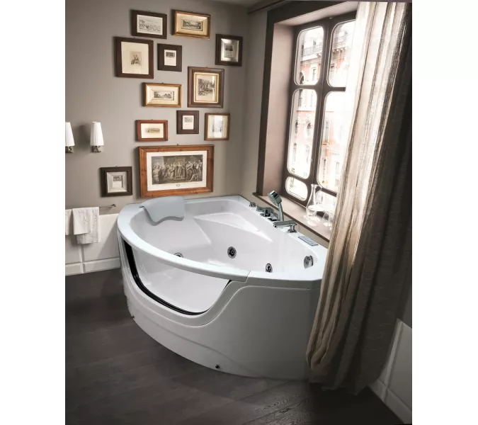 Ванна акриловая гидромассажная Black&White GB5008 160*100, Ориентация: Правая