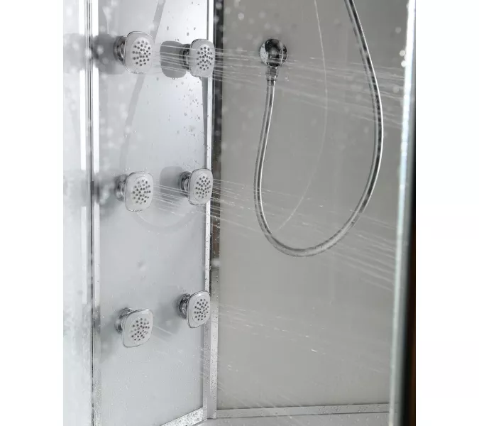 Душевая кабина четверть круга Black&White G5503 100х100 см, Выбрать размер: 100х100, изображение 9