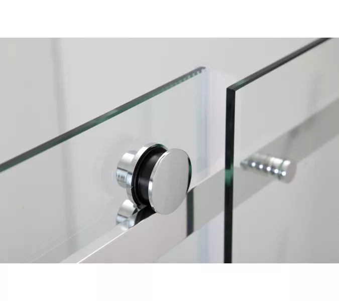 Душевой угол   Black & White S202  прозрачное/хром, Выбрать размер: 90х90, изображение 2