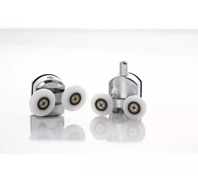 Душевой угол Black & White S102  прозрачное/хром, Выбрать размер: 80х80, изображение 3