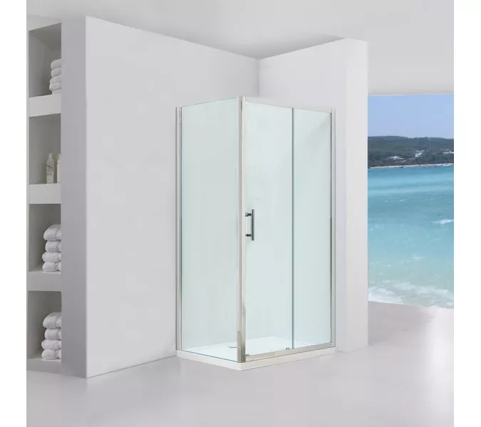 Душевой угол Black & White S108, Выбрать размер: 80х120