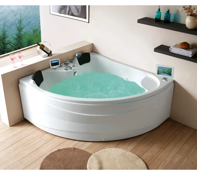 Акриловая гидромассажная ванна Gemy G9041  150*150, Комплектация: гидромассаж, аэромассаж, электр.пульт хромотерапия, TV, изображение 2
