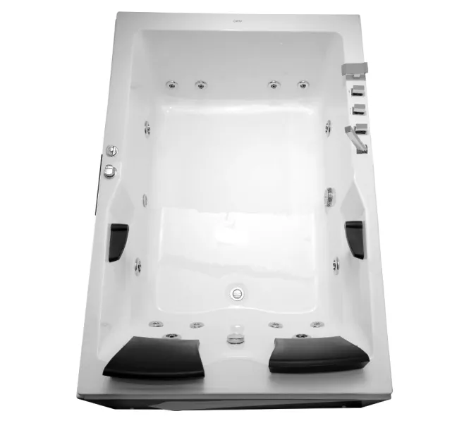 Акриловая гидромассажная ванна Gemy G9061, Ориентация: Левая, Комплектация: гидромассаж, хромотерапия, изображение 2