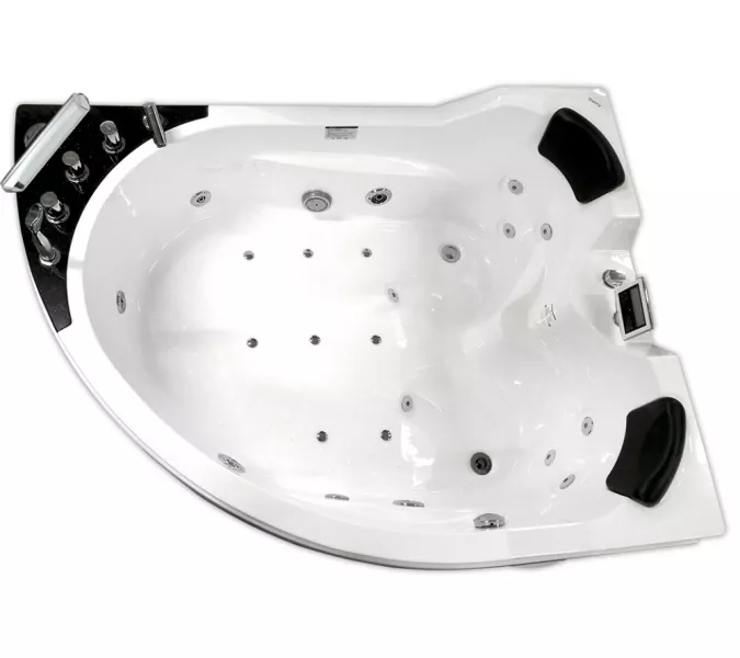 Акриловая гидромассажная ванна Gemy G9086, Ориентация: Правая, Комплектация: гидромассаж, аэромассаж, электр.пульт хромотерапия, TV, изображение 2