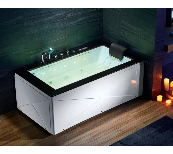 Акриловая гидромассажная ванна Gemy G9258  180*100, изображение 8