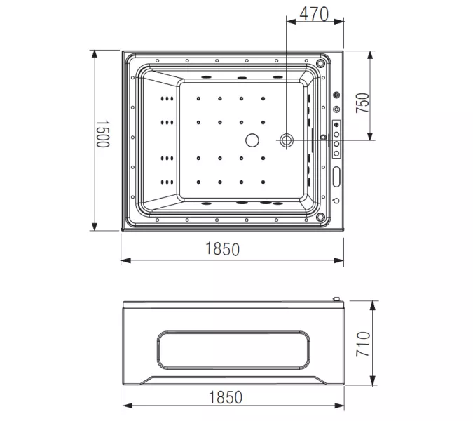 Акриловая гидромассажная ванна Gemy G9268 K, изображение 12