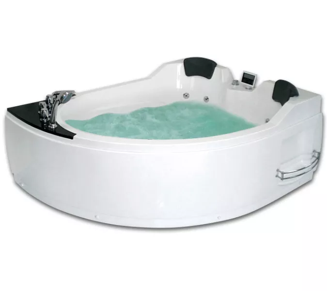 Акриловая гидромассажная ванна Gemy G9086, Ориентация: Правая, Комплектация: гидромассаж, аэромассаж, электр.пульт,хромотерапия
