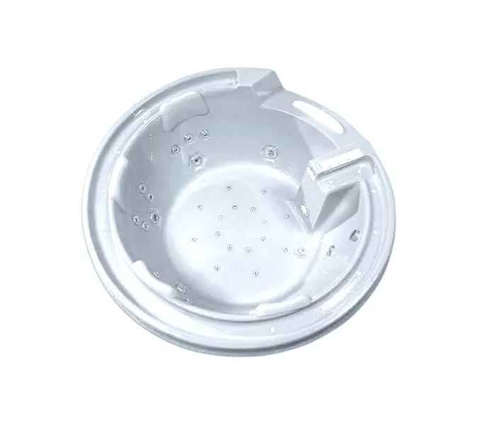 Акриловая гидромассажная ванна Gemy G9090  190*190, Комплектация: гидромассаж, аэромассаж, электр.пульт хромотерапия, TV, изображение 3