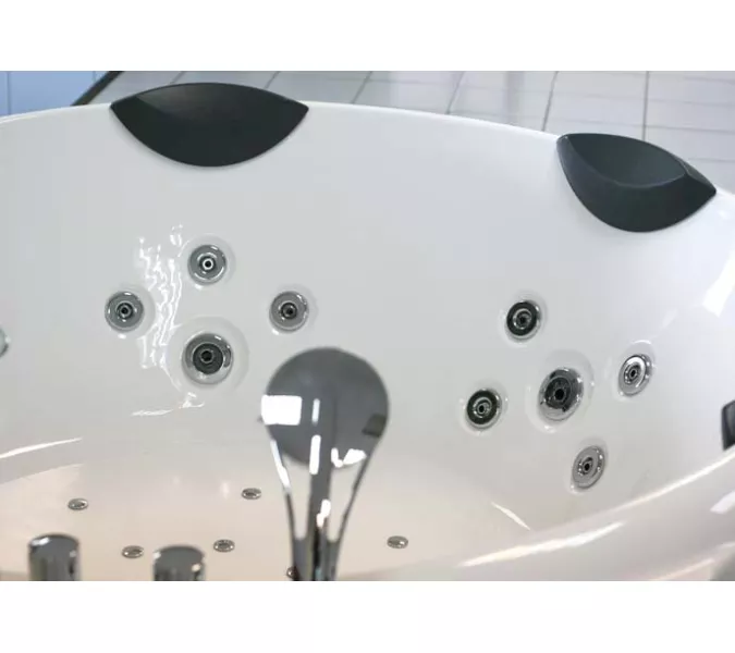 Акриловая гидромассажная ванна Gemy G9088  185*185, Комплектация: гидромассаж, аэромассаж, электр.пульт,хромотерапия, изображение 2