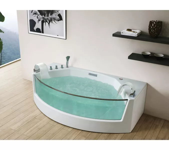 Акриловая гидромассажная ванна Gemy G9079  200*105, изображение 2