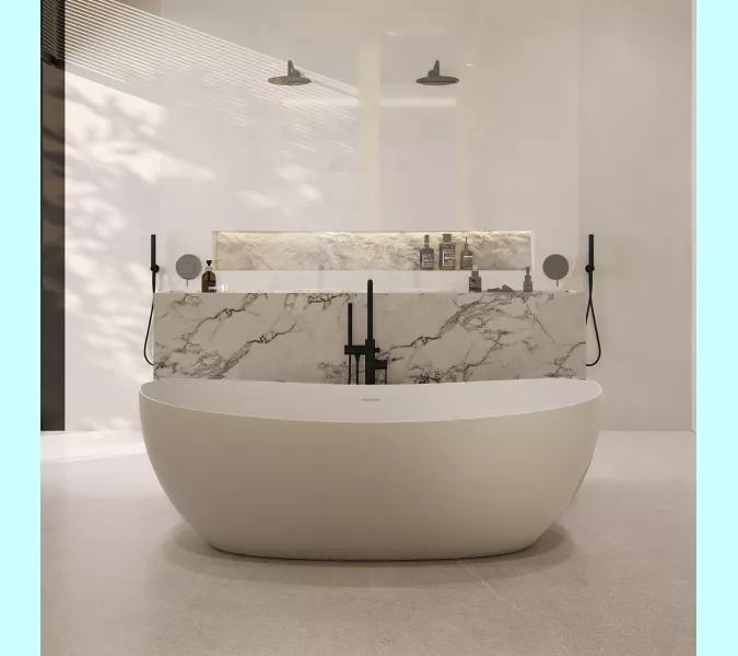 Акриловая ванна ABBER AB9237 172х103, изображение 7