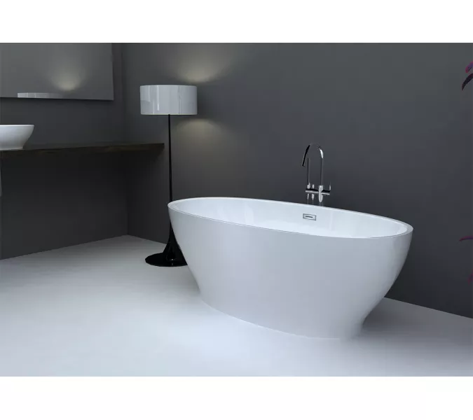 Акриловая ванна ABBER AB9207 165х80, Выбрать цвет: Белый, изображение 2