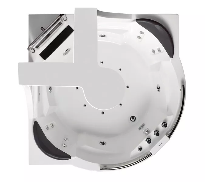 Акриловая гидромассажная ванна Gemy G9070, Комплектация: гидромассаж, аэромассаж, электр.пульт,хромотерапия, изображение 2