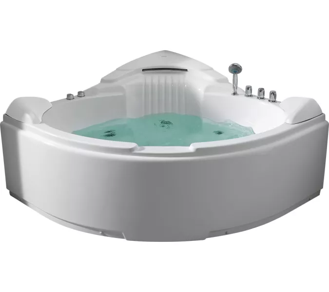 Акриловая гидромассажная ванна Gemy G9082  152*152, Комплектация: гидромассаж, хромотерапия