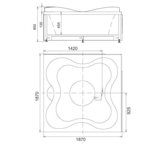 Акриловая гидромассажная ванна Gemy G9089, Ориентация: Левая, Комплектация: гидромассаж, аэромассаж, электр.пульт, хромотерапия, TV, CD/DVD, изображение 5