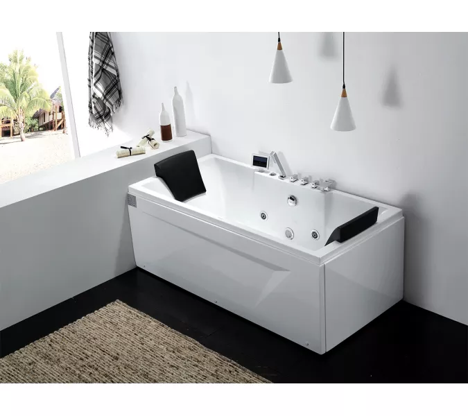 Акриловая гидромассажная ванна  Gemy G9065 K, Ориентация: Левая, изображение 3