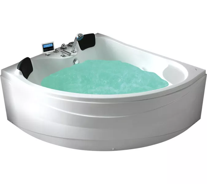 Акриловая гидромассажная ванна Gemy G9041  150*150, Комплектация: гидромассаж, аэромассаж, электр.пульт,хромотерапия