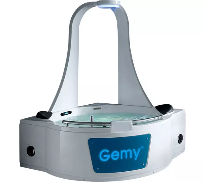 Акриловая гидромассажная ванна Gemy G9070, Комплектация: гидромассаж, аэромассаж, электр.пульт хромотерапия, TV