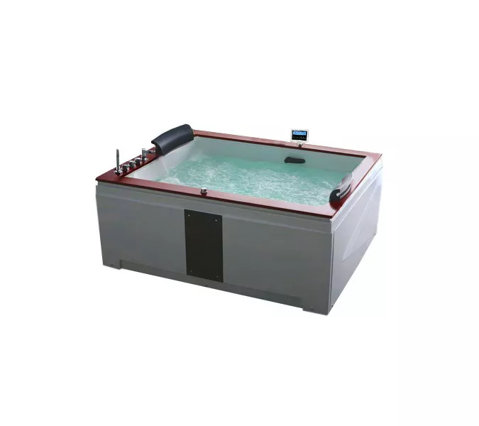 Акриловая гидромассажная ванна Gemy G9052, Ориентация: Левая, Комплектация: гидромассаж, аэромассаж, электр.пульт,хромотерапия