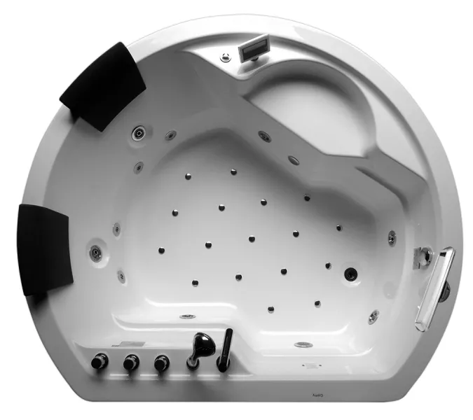 Акриловая гидромассажная ванна Gemy G9063, Комплектация: гидромассаж, аэромассаж, электр.пульт хромотерапия, TV, изображение 2