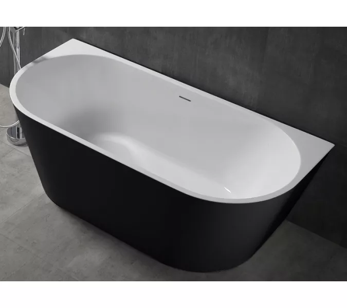 Акриловая ванна Abber AB9216-1.7MB  170х80, Выбрать цвет: Чёрный, Выбрать размер: 170х80, изображение 9