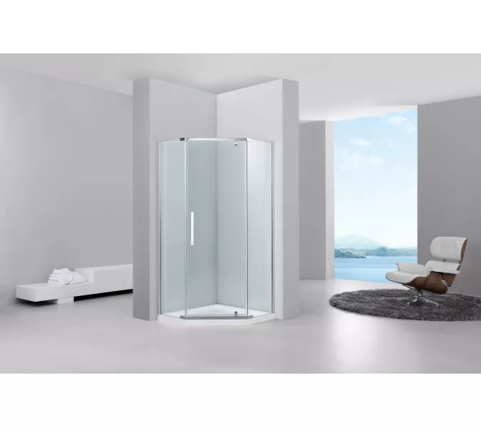 Душевой угол Black & White S305, Выбрать размер: 90х90