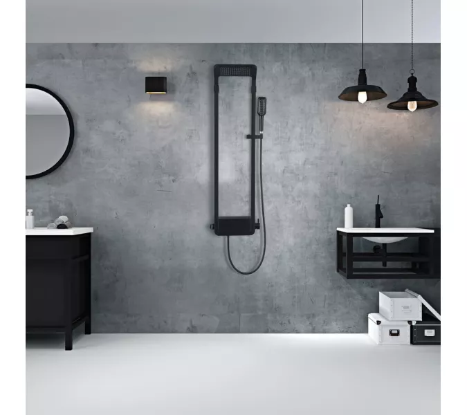 Душевая панель Black&White W1020 черная, изображение 2