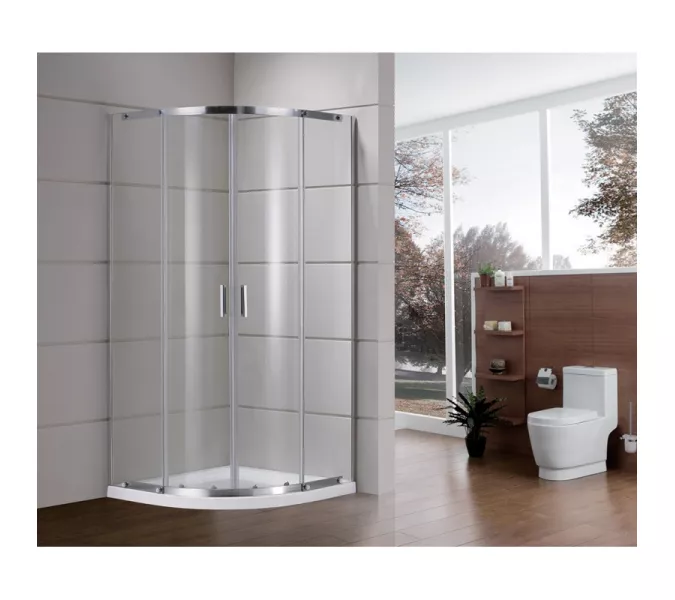 Душ.ограждение GR-0090 Classic 90*90*190 полукруг, двери раздвижные