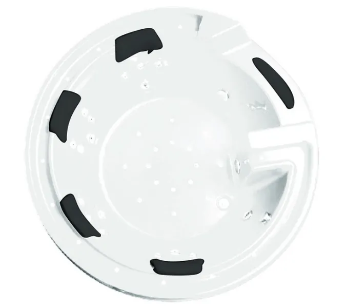 Акриловая гидромассажная ванна Gemy G9090  190*190, Комплектация: гидромассаж, хромотерапия, изображение 3