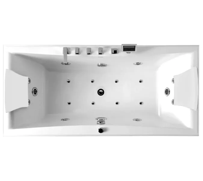 Акриловая гидромассажная ванна Gemy G9076  177*81, Комплектация: гидромассаж, хромотерапия, изображение 3