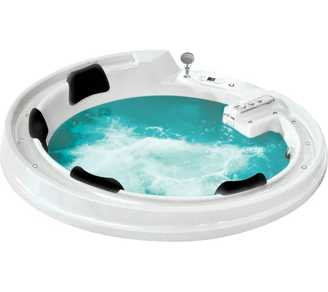 Акриловая гидромассажная ванна Gemy G9090  190*190, Комплектация: гидромассаж, хромотерапия