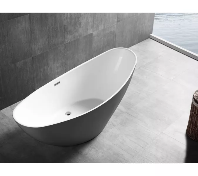 Акриловая ванна ABBER AB9233G 184х80, Выбрать цвет: Серый, изображение 4