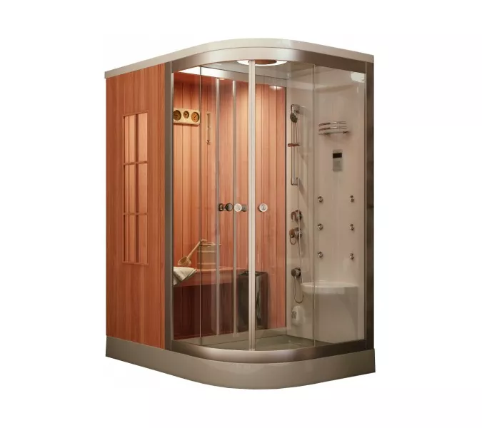 Кабина с финской сауной FRANK серия 900, с печкой Harvia, левая/правая, Выбрать размер: 170х110, Ориентация: Левая