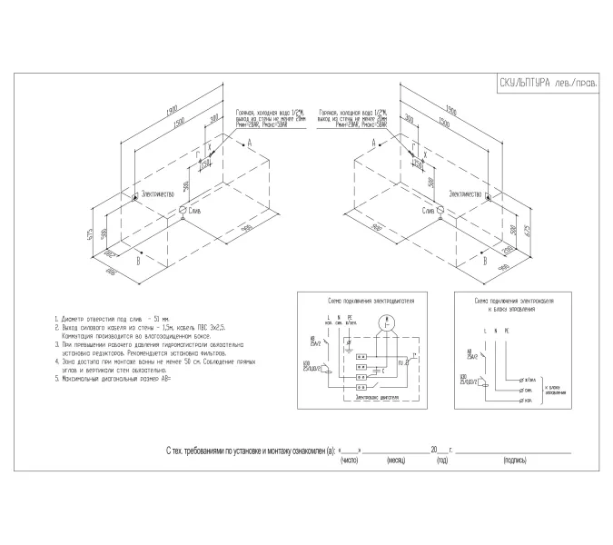 Акриловая ванна Aquatika Скульптура 190*90, Комплектация: Standart, изображение 3