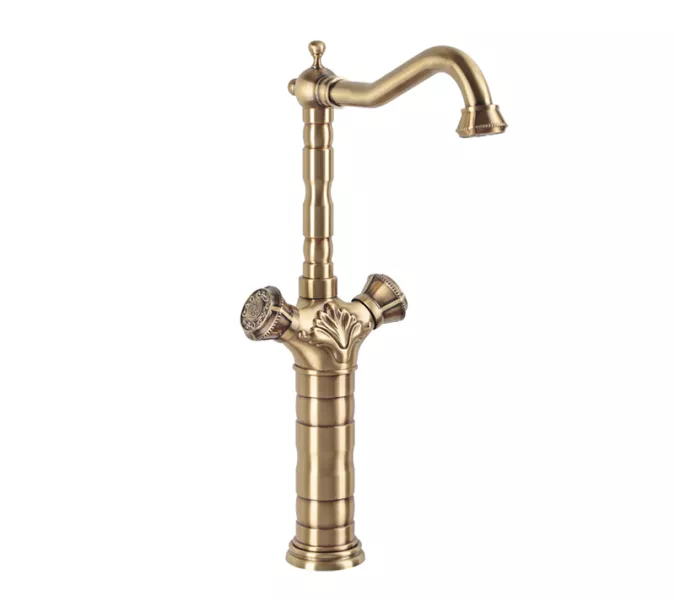 Смеситель высокий на раковину  Bronze De Luxe Royal 21973