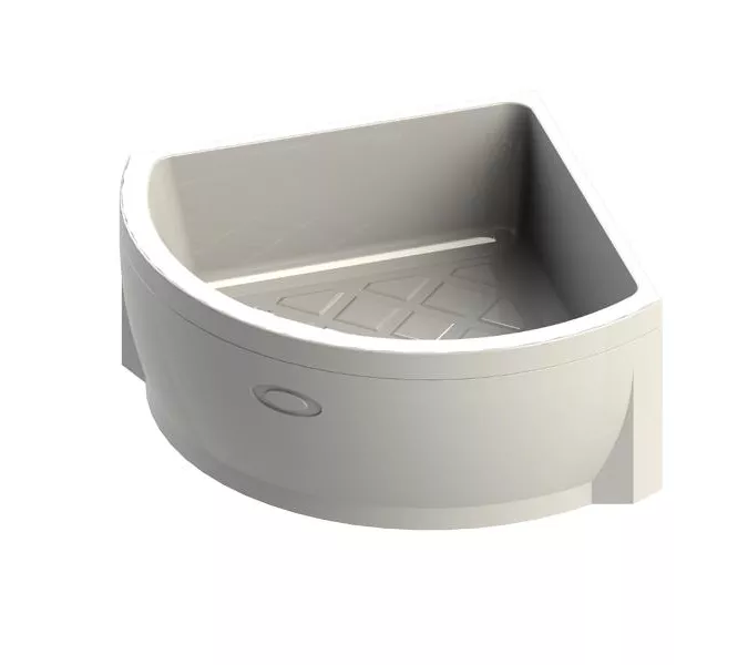 Высокий поддон к душевому углу Radomir, Выбрать размер: 90*90