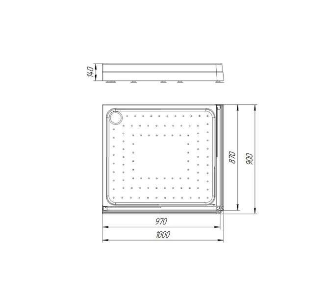Поддон Radomir  Дрим, Выбрать размер: 90х100, изображение 3