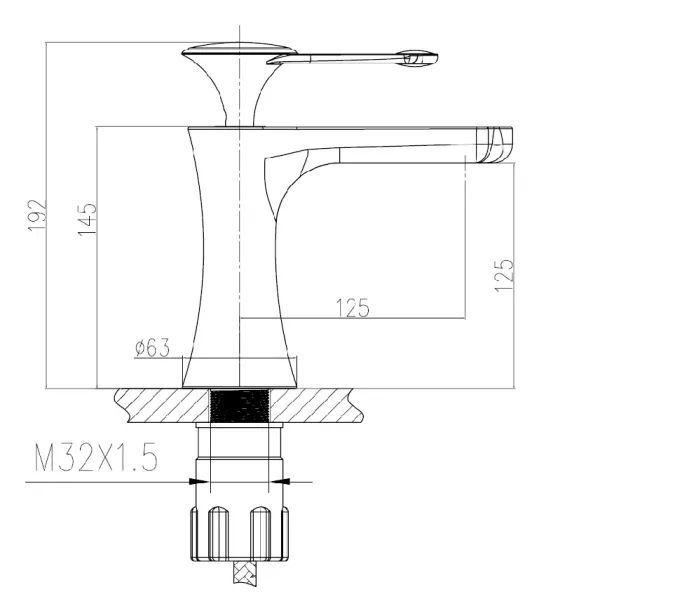 Смеситель на раковину Bronze De Luxe 800/B03, изображение 4