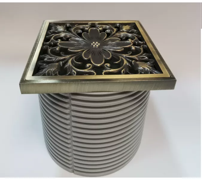 Насадка с рамкой и дизайн-решеткой Цветок  Bronze De Luxe, изображение 2