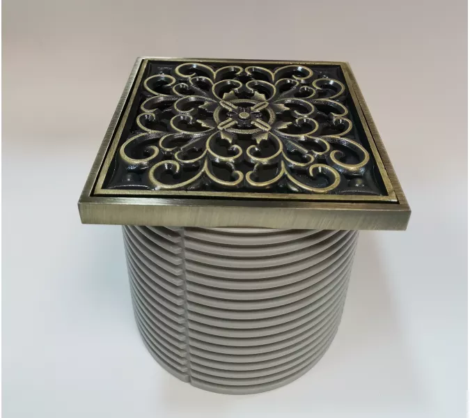 Насадка с рамкой и дизайн-решеткой Узоры Bronze De Luxe, изображение 2