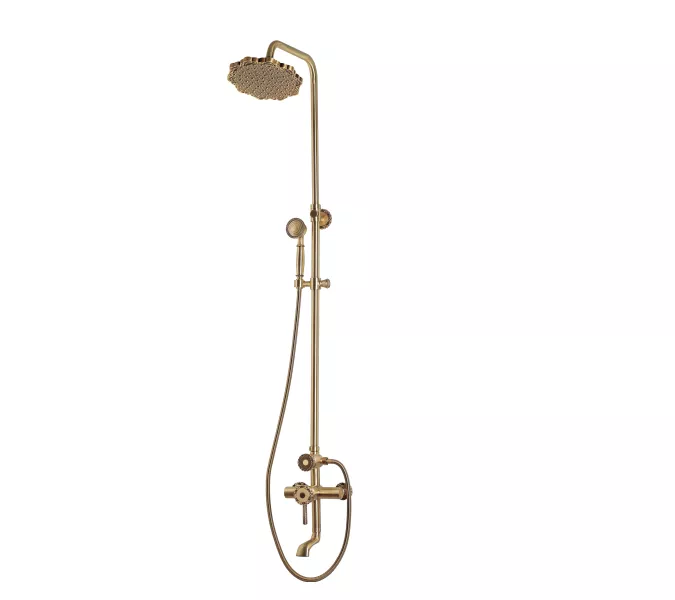 Bronze De Luxe Windsor Комплект для ванной и душа одноручковый, Излив (см): 10