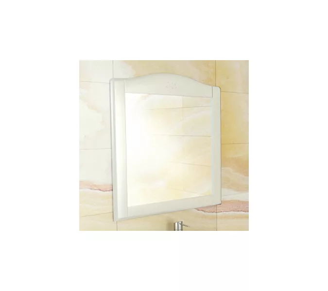 COMFORTY. Зеркало "Монако-80/100/120" белый глянец, Выбрать размер: 80, Тип: Зеркало, изображение 5