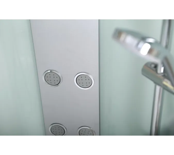 Душевая кабина с гидромассажем четверть круга Bandhours BORA B 90х90х217 см, Цвет стекла: прозрачное, Высота поддона: 36, Цвет профиля: Хром, Тип поддона: Высокий, Выбрать размер: 90x90, изображение 3